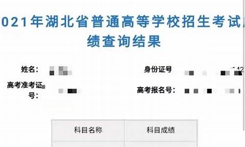 湖北省查高考分数_湖北查询高考分数